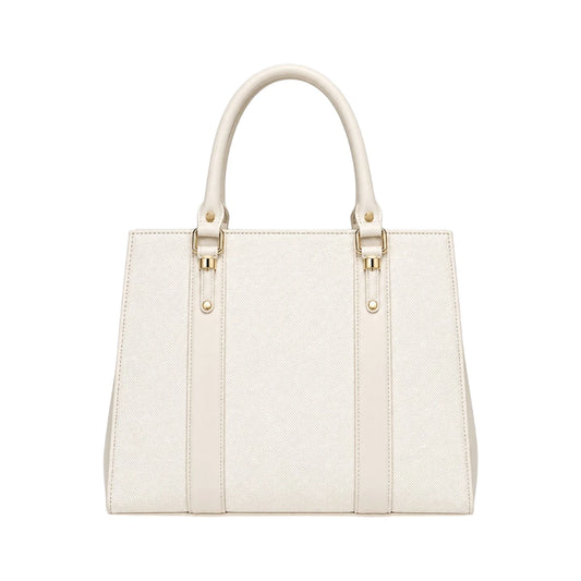 Morven Ivory Timeless Textured Women’s Satchel Handbag