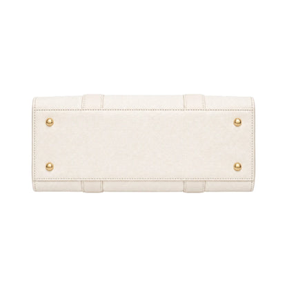 Morven Ivory Timeless Textured Women’s Satchel Handbag