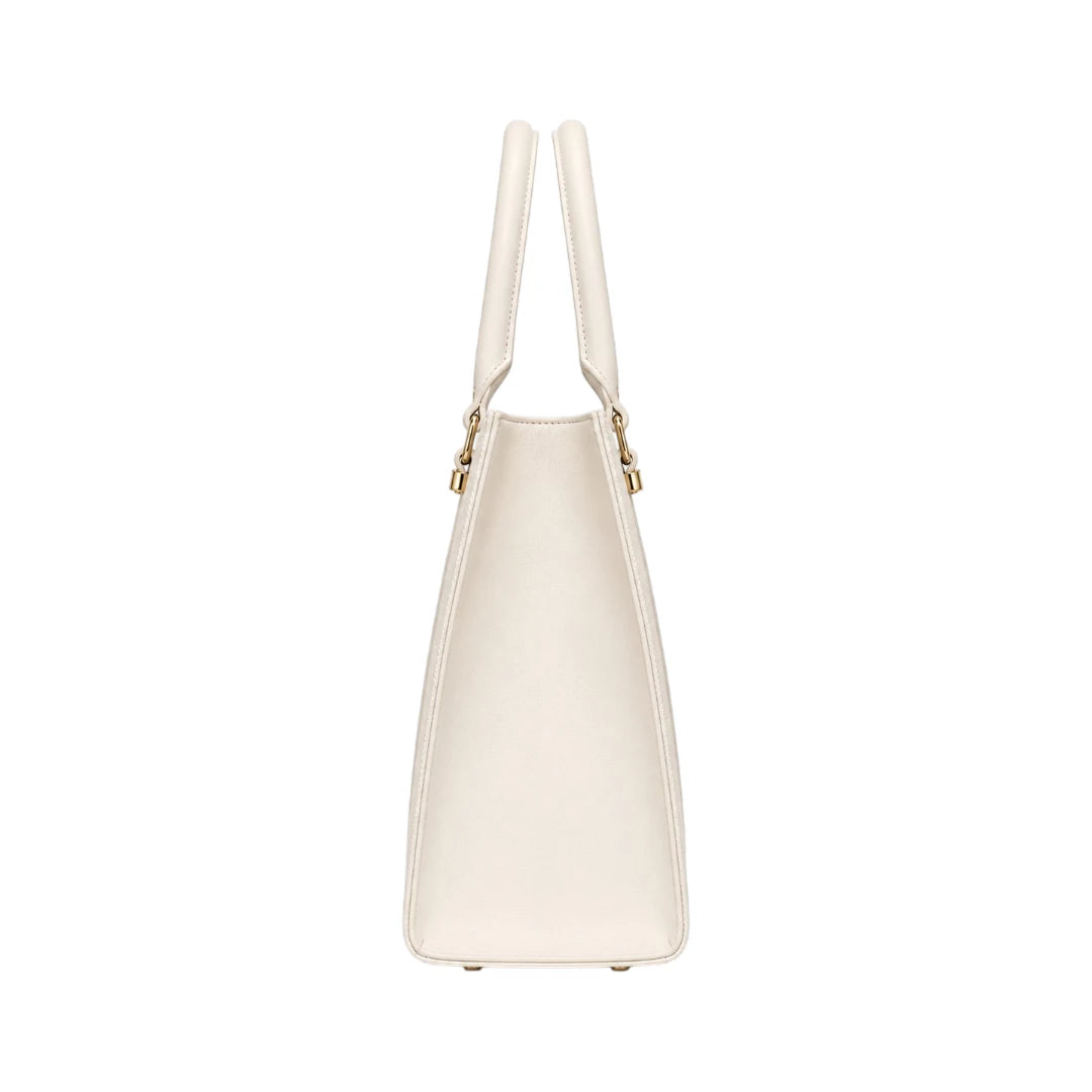 Morven Ivory Timeless Textured Women’s Satchel Handbag