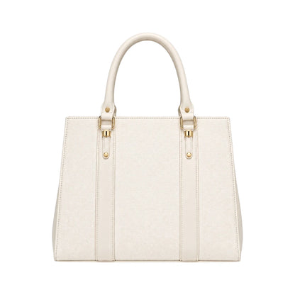 Morven Ivory Timeless Textured Women’s Satchel Handbag